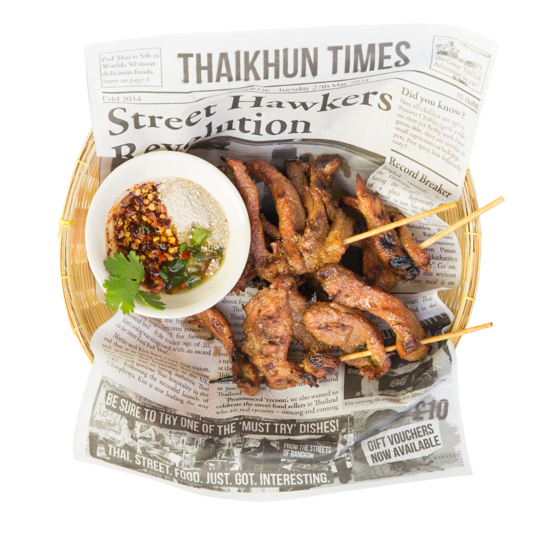 Thaikhun Thai street food pork skewers